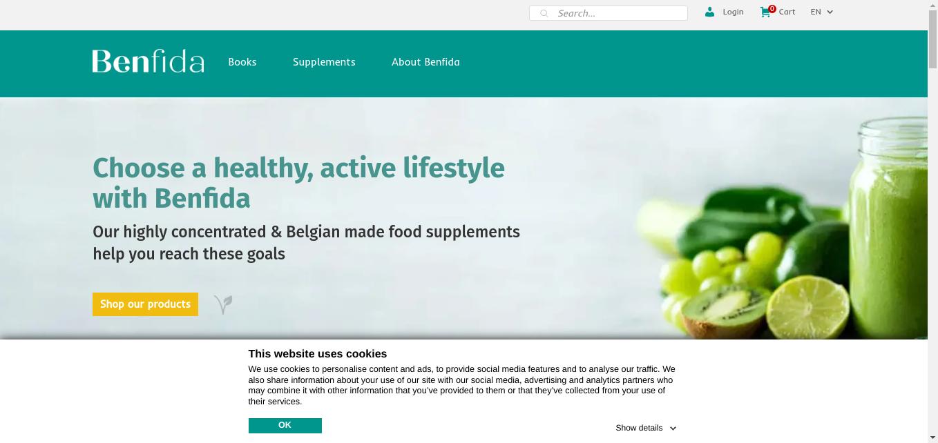 Benfida is a webshop with nutritional supplements for those who want to fully live life and use the best of nature.