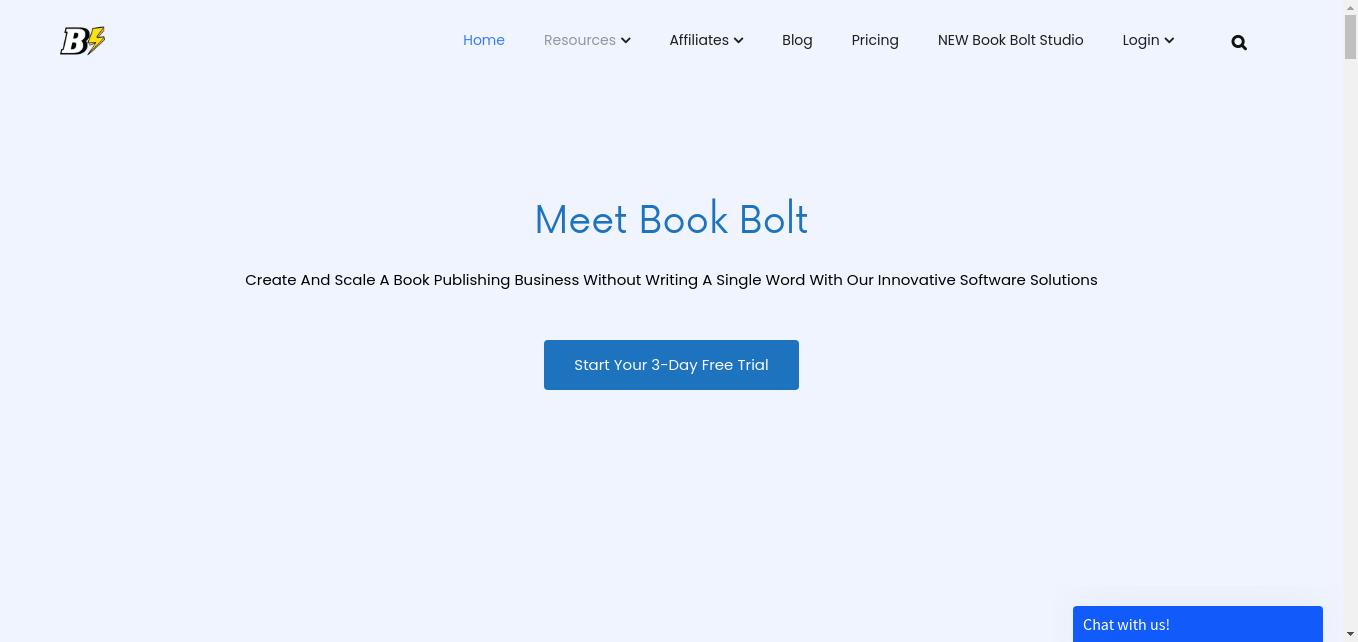 Book Bolt Homepage