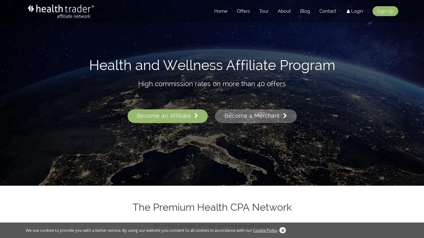 Premium affiliate network specialising in pharmacy, health and beauty offers. Free templates and white label cart solution for serious affiliate marketers.