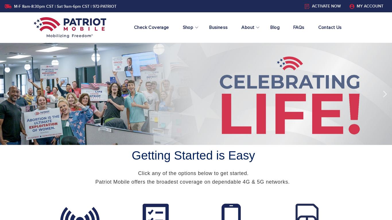 Patriot Mobile is America’s only Christian conservative wireless provider, offering dependable nationwide 4G & 5G coverage. Switch today to support your values with every call. Enjoy plans for any budget, excellent customer service, and benefits for veterans and first responders. Join the movement to protect the First and Second Amendments, the sanctity of life, and our heroes in uniform. Learn more at Patriot Mobile.