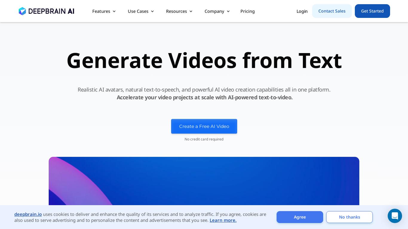Create AI-generated videos quickly using simple text. Amazing Multi-Language supported AI movie generator.