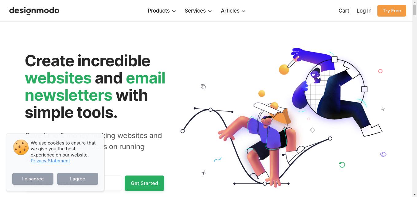 Level up your email newsletter design faster. Start designing email newsletters and websites with ease using no-code tools.