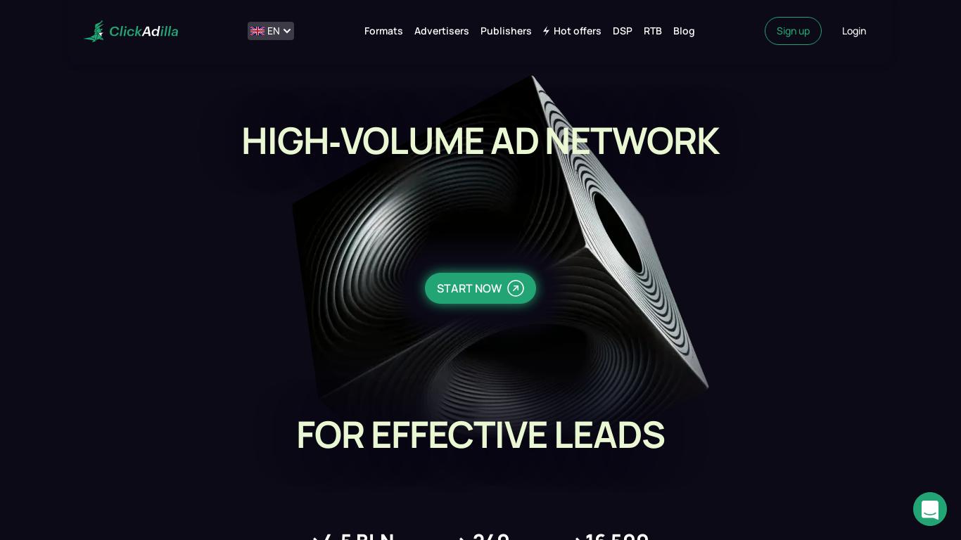 Join our high performing advertising network and increase your profit.