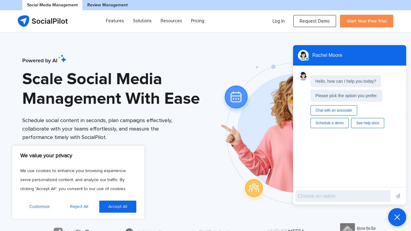 SocialPilot is a social media Scheduling and Management tool that helps agencies and brands to grow their presence on social media.