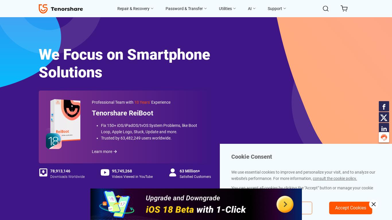 [OFFICIAL]Tenorshare - Focus on Smartphone, Windows and Mac Data Solutions