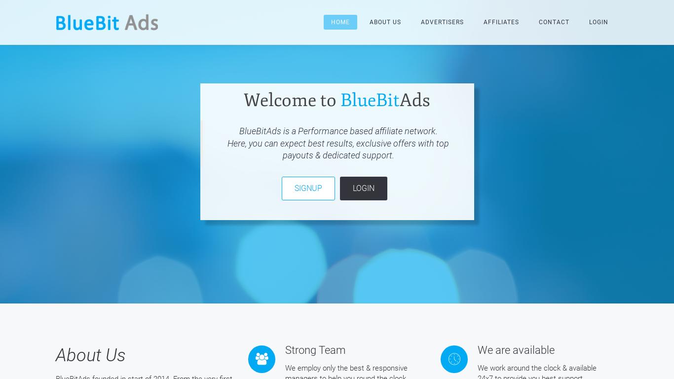 BlueBit Ads - Performance Based CPA Affiliate Network