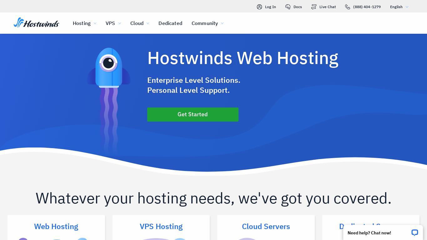 Hostwinds provides web hosting, cloud hosting, and dedicated server solutions, all services backed by our 24/7/365 Award-Winning Support Team. Upgrade to Hostwinds today!
