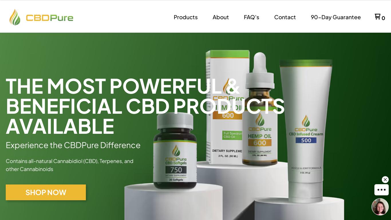 Shop from a range of full-spectrum organic CBD Products from CBDPure! Lab Tested and 100% American Grown Hemp!
