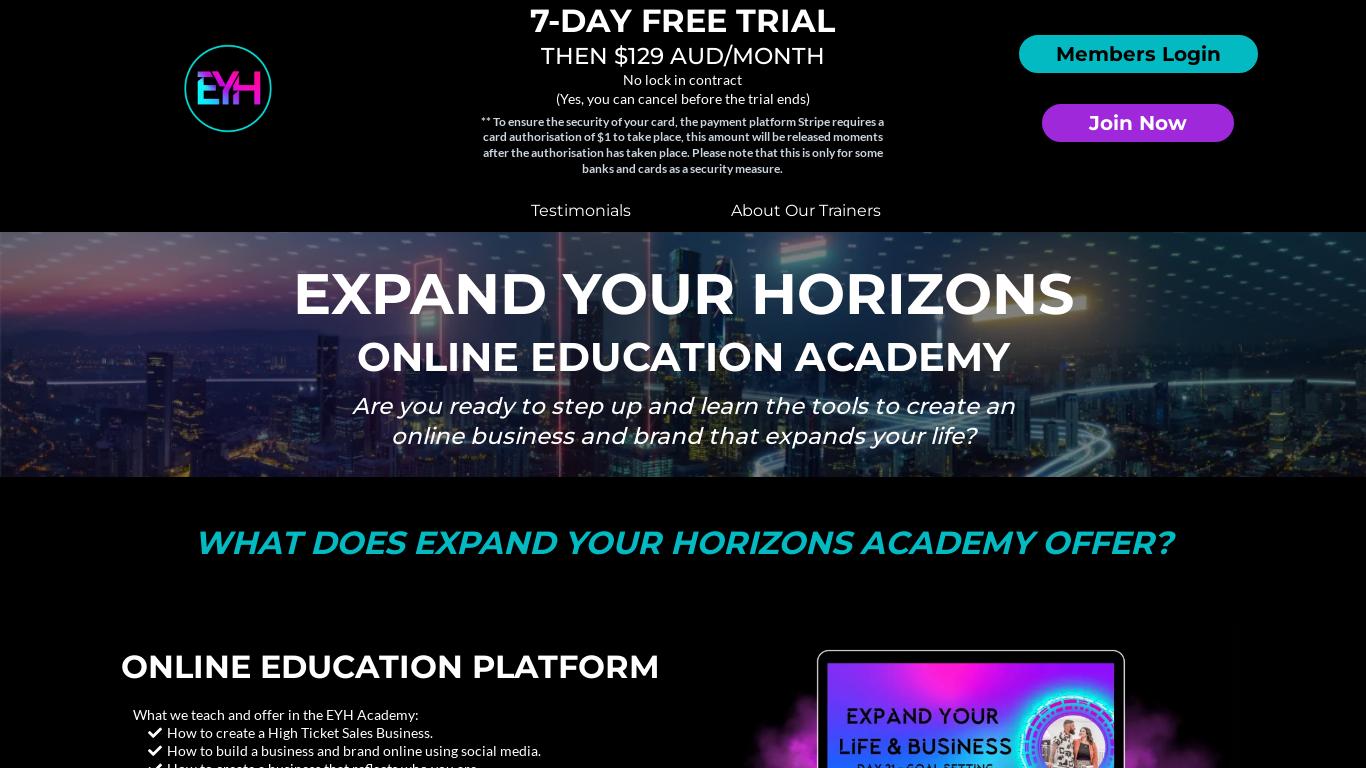 An online Academy teaching you how to be a high ticket sales specialist leveraging social media, business strategy and creating a mindset for success. 