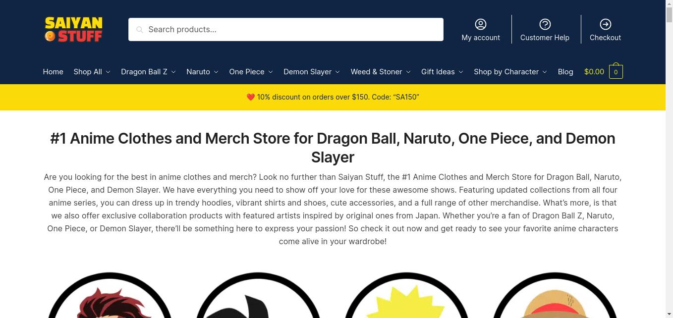 Best Anime Clothes and Merch Store for Dragon Ball, Naruto, One Piece, and Demon Slayer. We have everything you need to show off your love for these shows.