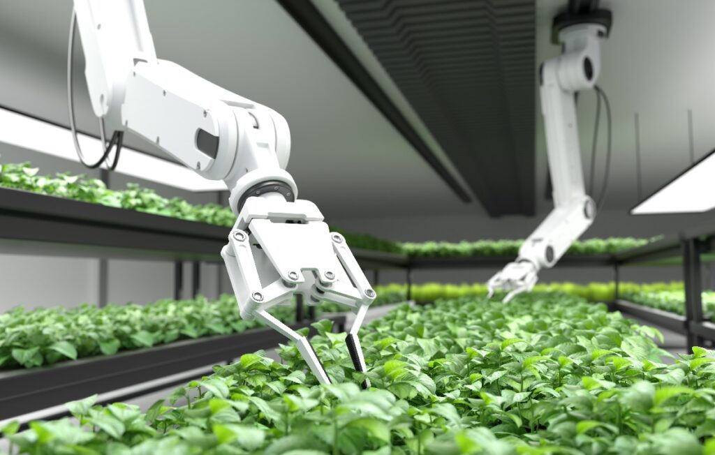 agricultores robóticos inteligentes