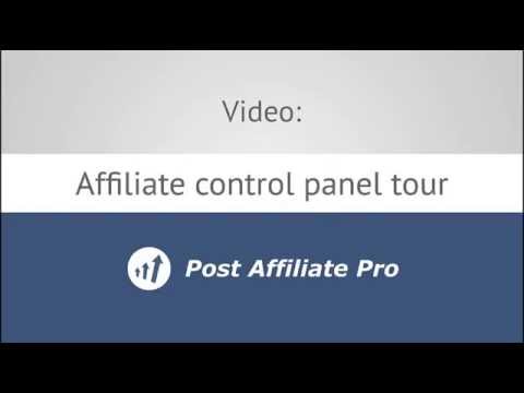 Vídeo do Youtube: Tour do Painel de Controle de Afiliados |  Post Affiliate Pro™
