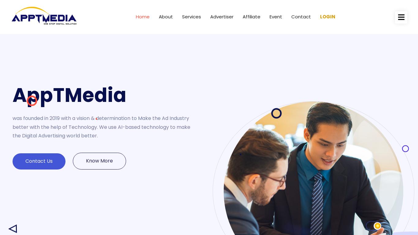 AppTMedia, founded in 2019, uses AI-based technology to improve the digital advertising world. They offer social marketing, web & mobile apps, SEO management, content marketing, technology development, and email marketing. They also provide affiliate marketing solutions to advertisers. Contact them for more information.