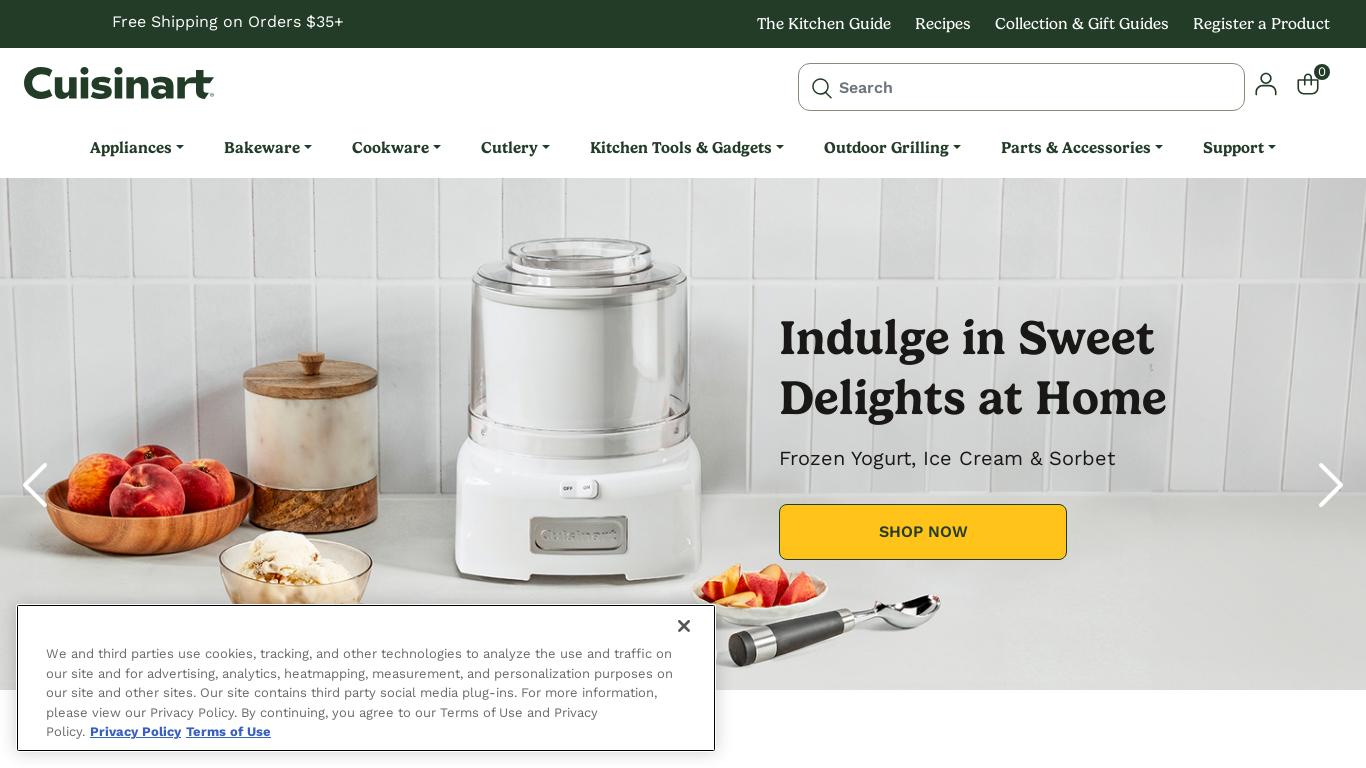 Discover a full-service culinary company Cuisinart. Shop our prestigious kitchen appliances, cookware, and more. Savor the Good Life!