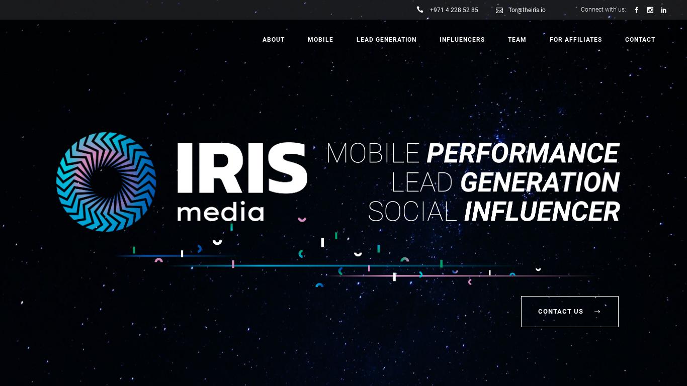 Iris Media. Mobile performance. Lead generation. Social influencer. Tel. +375 29 1979941