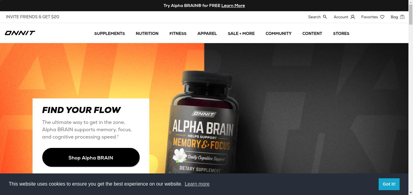 Providing the best in natural supplements and fitness equipment.  Home of our flagship nootropic, Alpha BRAIN.