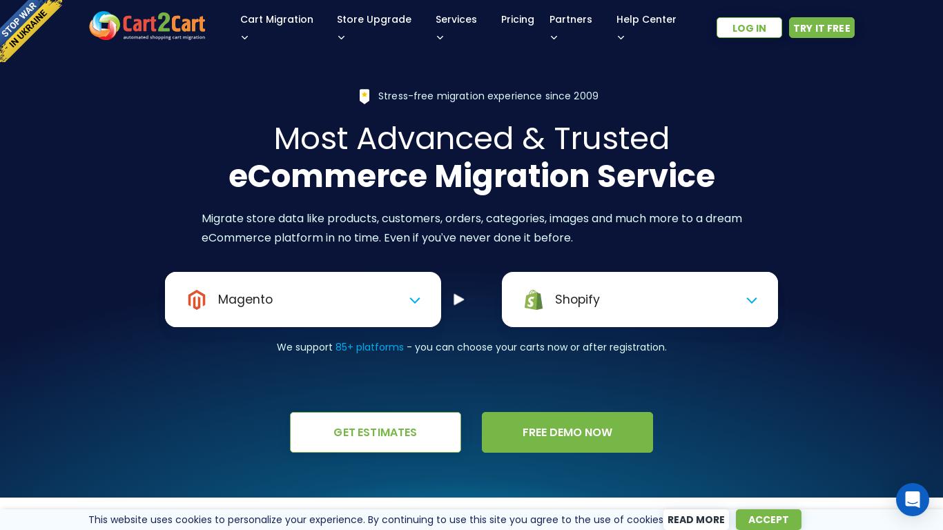 Easy 3-step data transfer within 80 eCommerce platforms. Migrate products, orders, customers with entity relationships preserved. Free Demo, 24/7 Support.