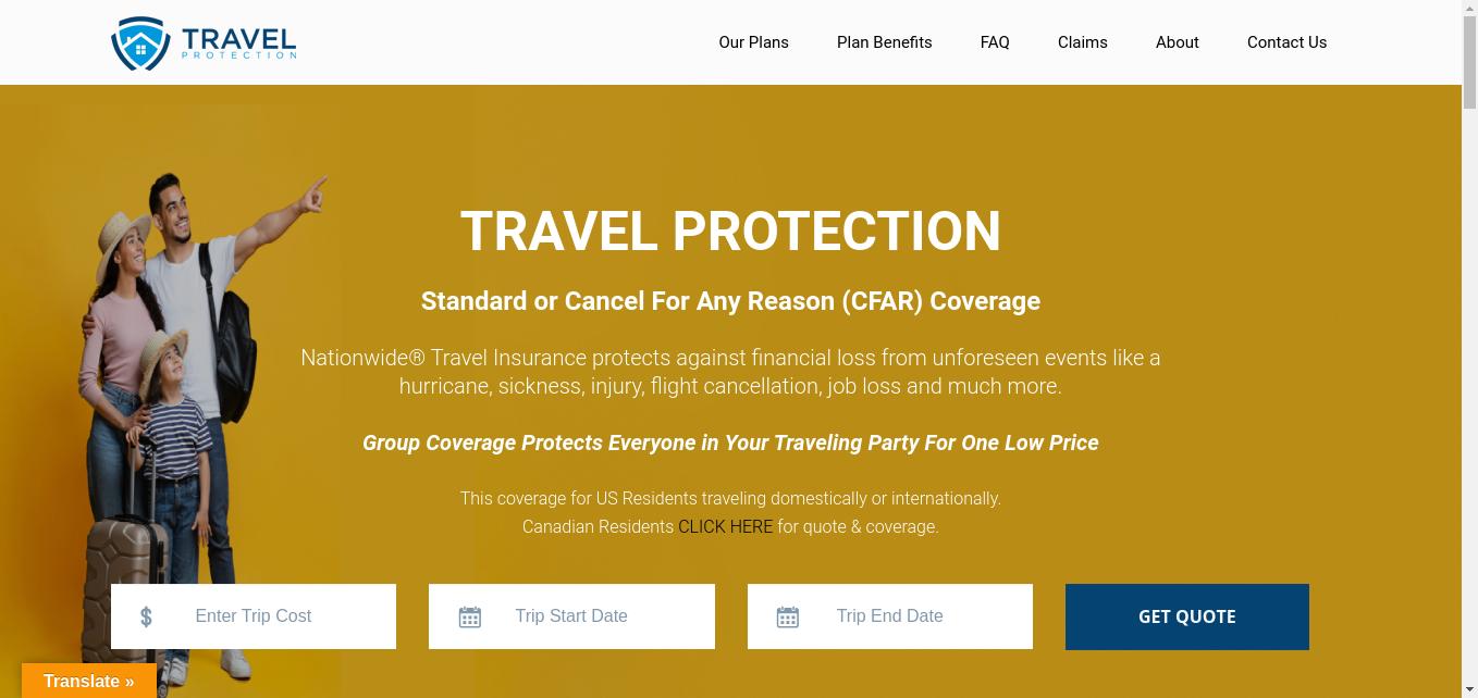 Let us protect your trip investment by taking the worry out of any unforeseen circumstance that could disrupt your plans. Travel Insurance underwritten by Nationwide Insurance company
