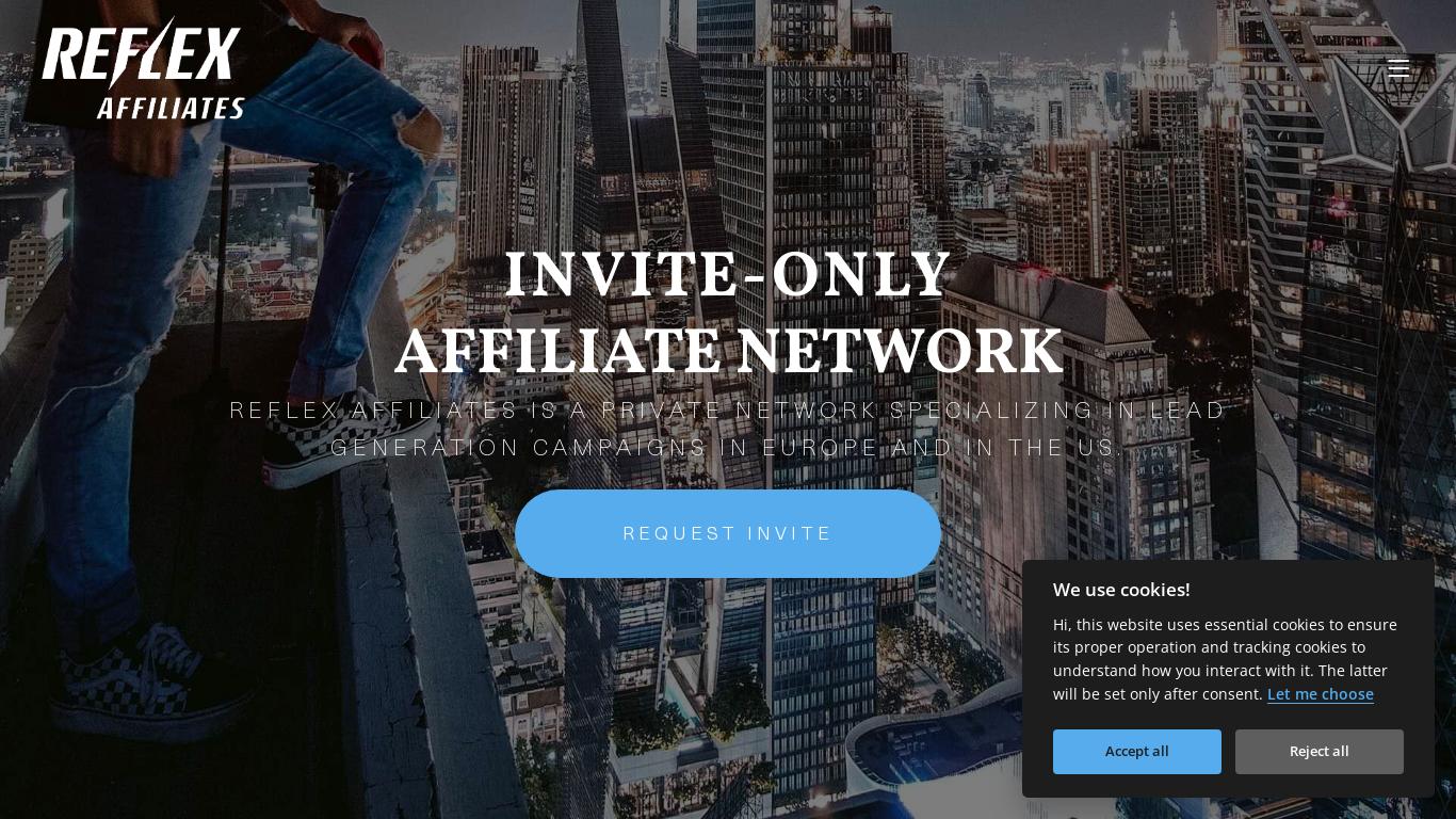 Reflex Affiliates is a managed CPA network that connects affiliates and advertisers. With premium inventory and robust anti-fraud measures, they offer resilient support in multiple languages. They also provide high-demand verticals and a reliable payment system.