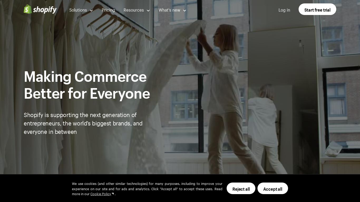 Try Shopify free and start a business or grow an existing one. Get more than ecommerce software with tools to manage every part of your business.