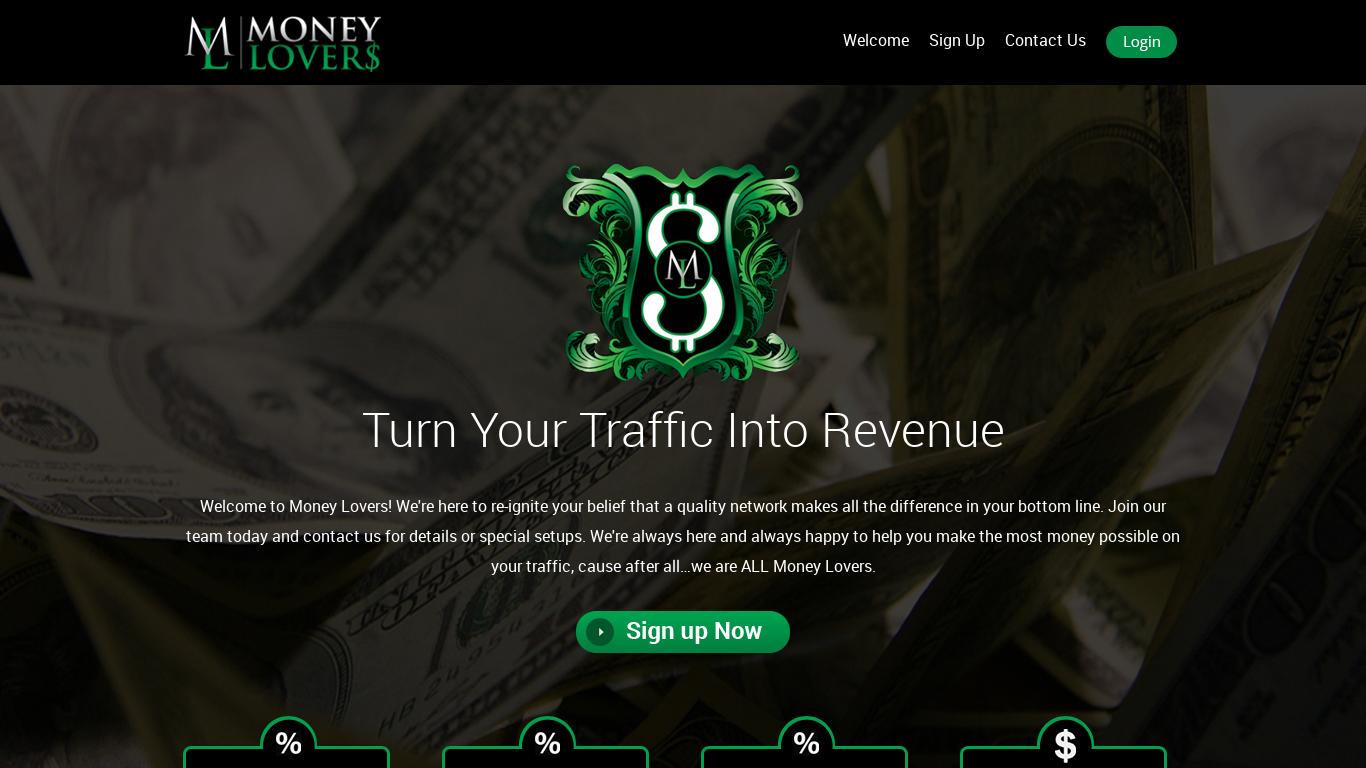 Money Lovers offers top-quality network for revenue generation, with real-time stats and weekly payouts. They specialize in online dating, CBD, weight loss, and enhancement offers, with over 10 years of experience and a focus on affiliate success. Contact them for exclusive setups and design options tailored to your needs.