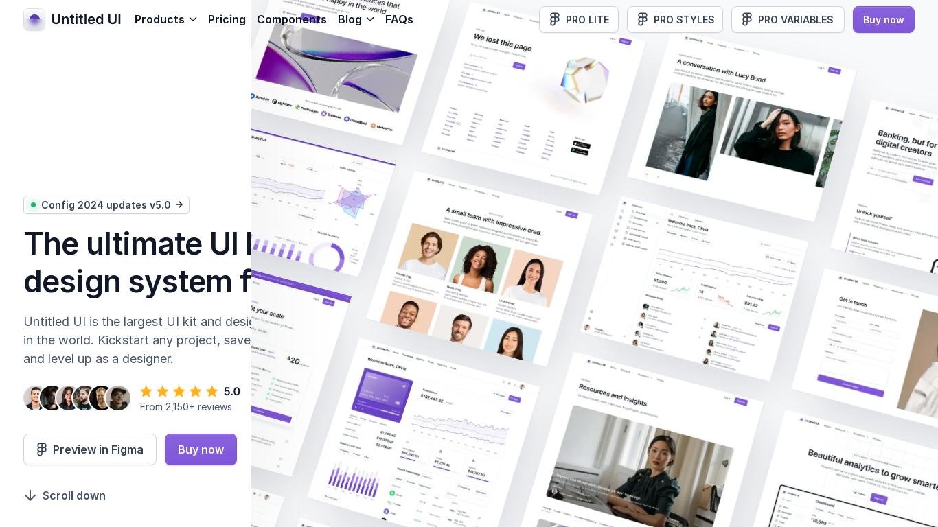 Untitled UI is the largest UI kit and design system for Figma in the world. Kickstart any project, save thousands of hours, and level up as a designer.