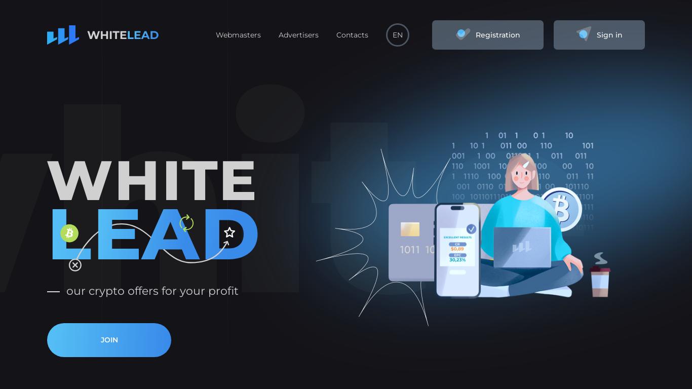 WhiteLead - Crypto offers for your profit