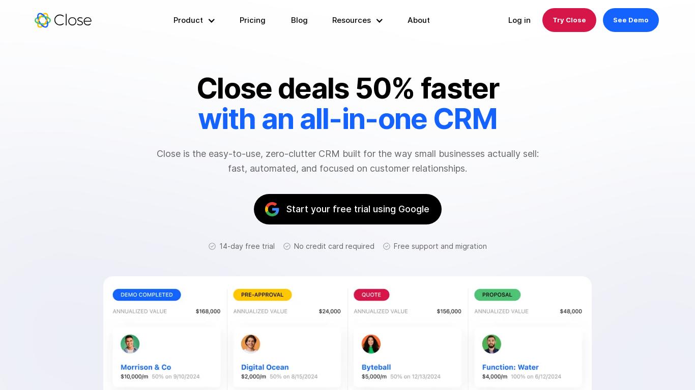 See how Close's sales automation tools help reps double revenue. Free Cold Email Generator Tool available. Start 14-day free trial. Try Close now.
