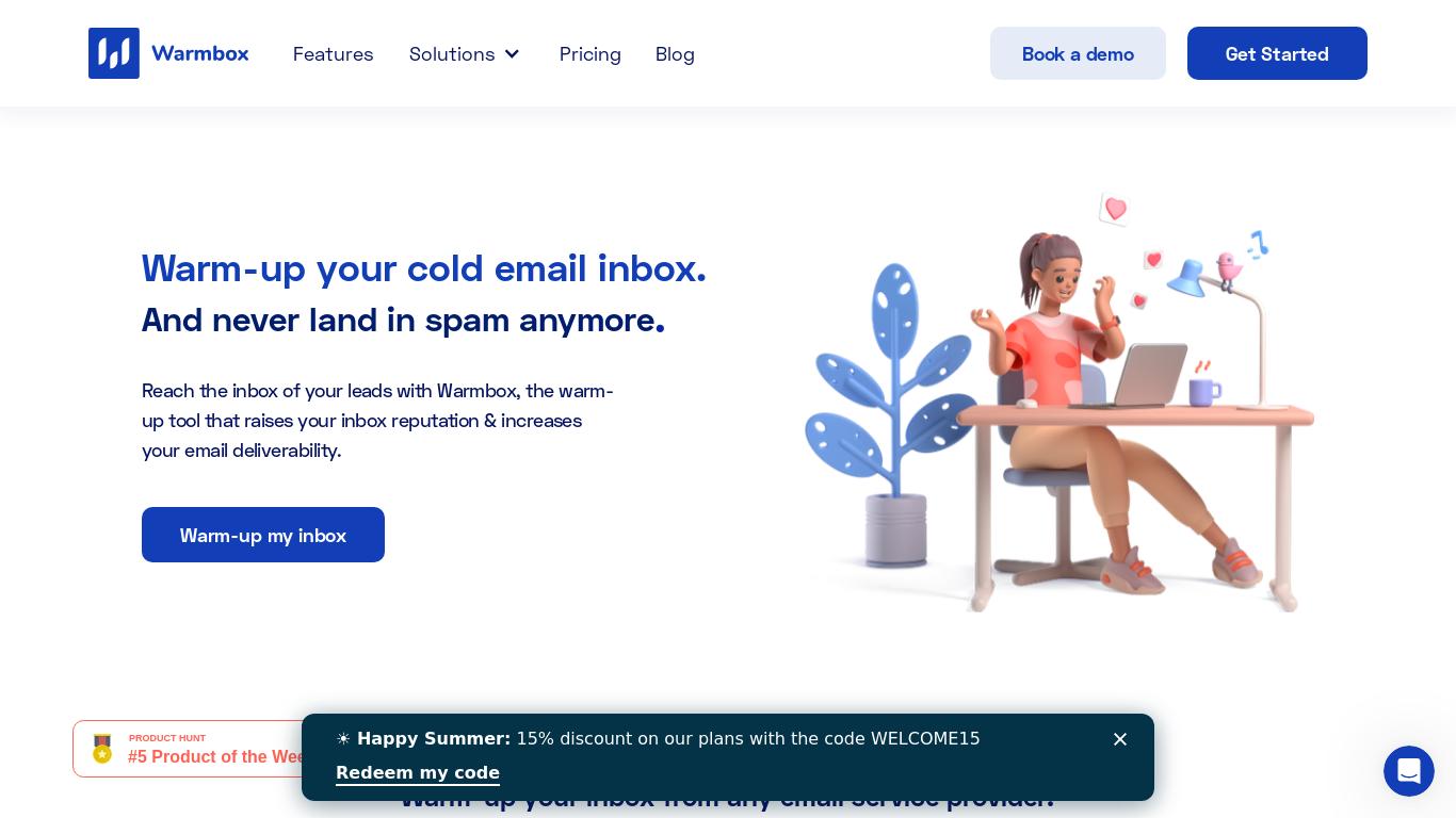 Warm-up your cold email inbox. And never land in spam anymore. Try Warmbox.ai now and start to warm-up your inbox for cold emailing.