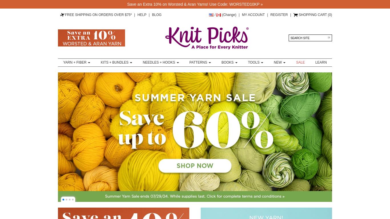 Discover premium yarns, needles, and knitting tools at Knit Picks. Explore our vast selection for every knitting project. Shop now for quality and value.