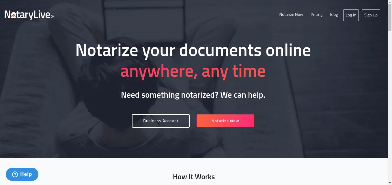 Sign and notarize your document online within minutes! NotaryLive makes it easy to connect with a remote online notary, instantly.
