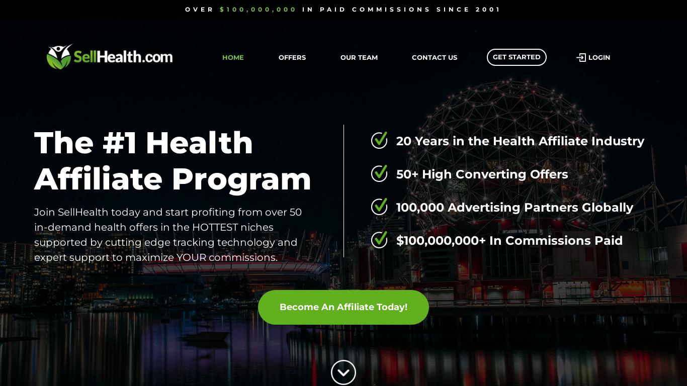 Join the BEST Health Supplement Affiliate Program on the Market. For more than a decate SellHealth has been helping tens of thousands of affiliates earn BIG