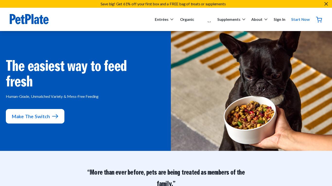 Looking for Reviews of Fresh Dog Food? You've come to the right place. Subscribers (and Pets!) unanimously agree, PetPlate hits the spot. Starting for less than $3/day.