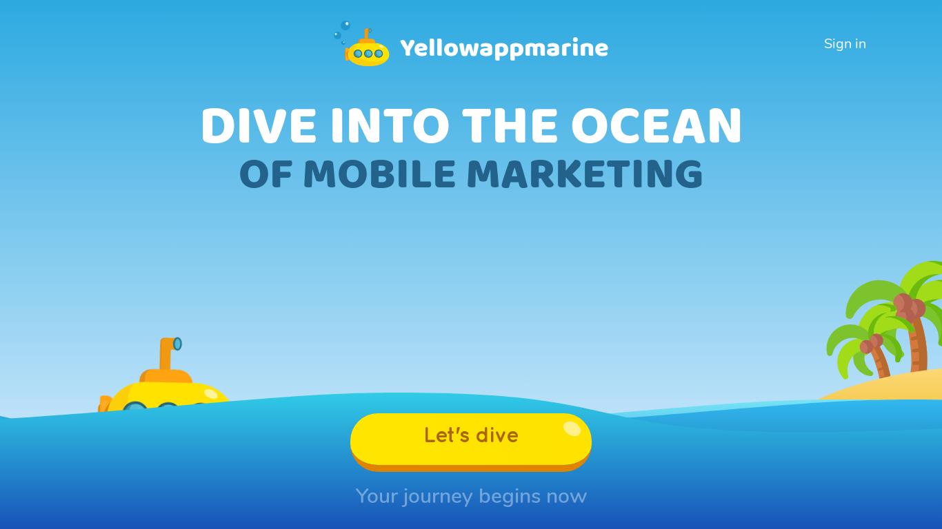 Yellow AppMarine is a performance marketing agency specializing in mobile advertising. They offer solutions for both publishers and advertisers, with features such as direct and premium offers, API integration, fast payment, and high rates. Advertisers can achieve the right KPIs, global reach, ROI focus, fraud prevention, and advanced targeting with Yellow AppMarine. The agency's ultimate goal is to maximize revenue and potential for their clients. Contacts for advertising and publishing inquiries are provided.